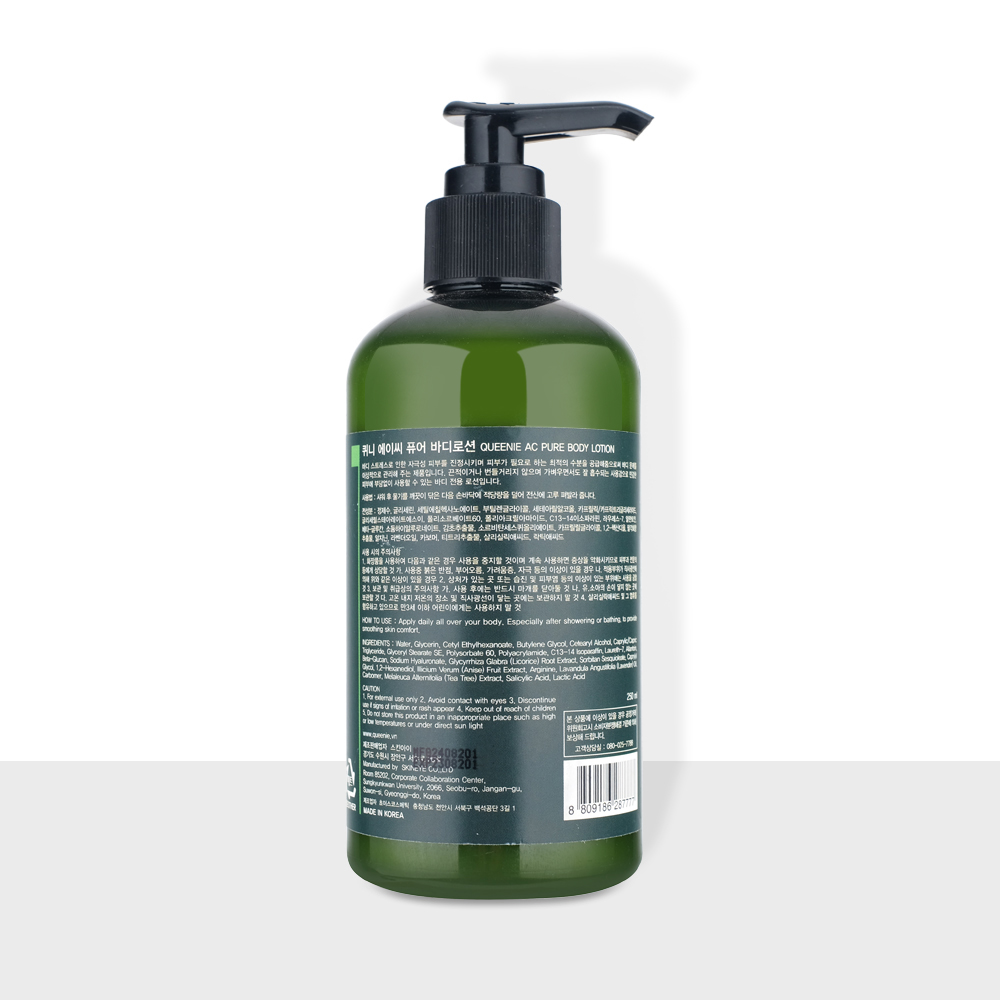 Sữa tắm thảo dược kháng viêm kiểm soát mụn Ac Pure Queenie Mỹ phẩm Hàn Quốc 250ml 4 2 6