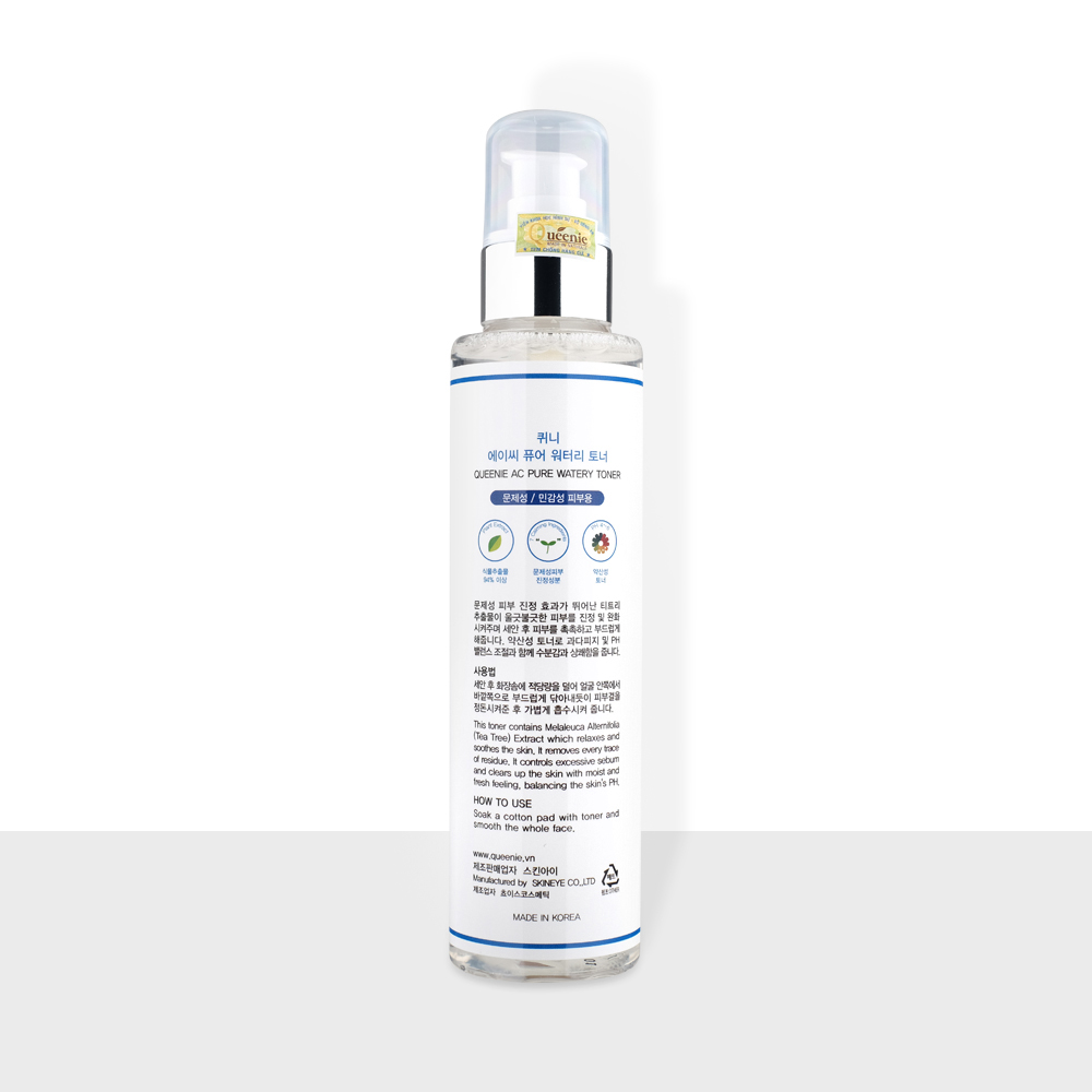 Nước hoa hồng trị mụn kháng viêm cho da nhạy cảm & da mụn Queenie 170 ml 5 3 15