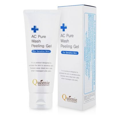 Gel tẩy tế bào chết cho da nhạy cảm và da mụn Queenie 100ml 9 Wash Peeling Gel 1