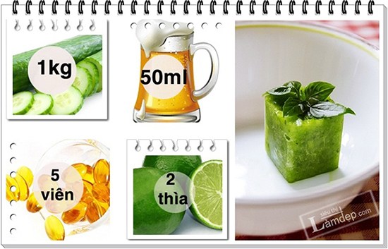 Công thức trị thâm bằng dưa chuột