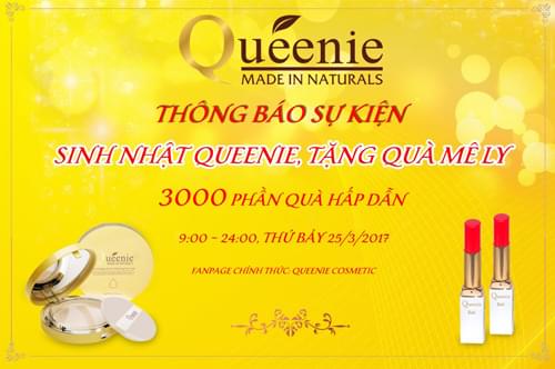 Sinh nhật Queenie, tặng quà mê ly 4 su kien sinh nhat queenie tang qua me ly sinh nhat