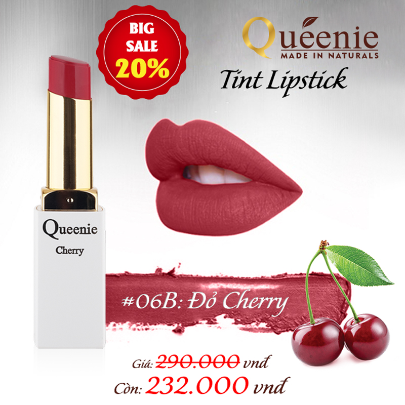 Son môi Hàn Quốc màu đỏ Cherry