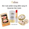 Bộ 4 sản phẩm trang điểm rạng rỡ Queenie Hàn Quốc 2024-2025