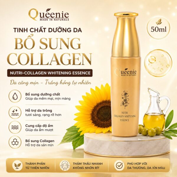 Tinh chất trắng da bổ sung Collagen Queenie Mỹ phẩm Hàn Quốc 50ml 22 TC Q