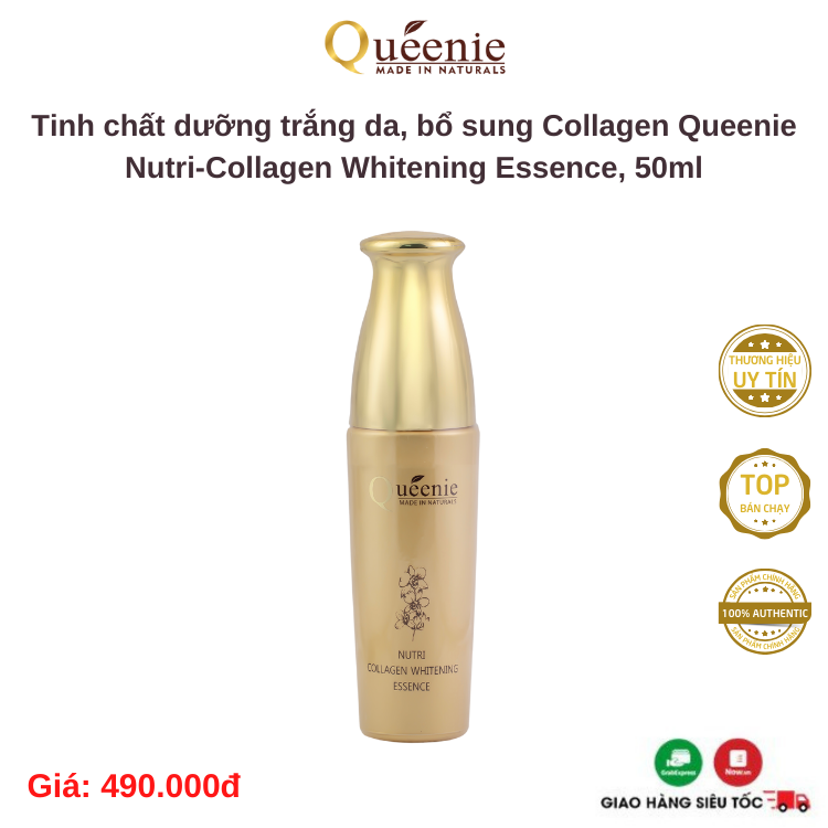 Tinh chất trắng da bổ sung Collagen Queenie Mỹ phẩm Hàn Quốc 50ml 6 Tinh chat duong trang da bo sung Collagen 50ml 2