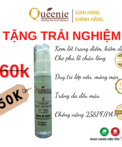 Kem lót trang điểm kiềm dầu, chống nắng Queenie 10ml