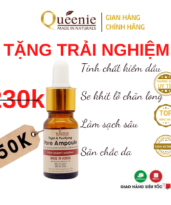 Tinh chất đặc trị se nhỏ lỗ chân lông Queenie AC Pure trải nghiệm 10ml