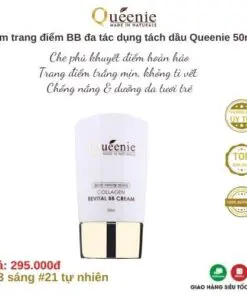 Kem che khuyết điểm BB chống nắng kiềm dầu bổ sung Collagen Queenie Mỹ phẩm Hàn Quốc 50ml