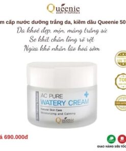Kem dưỡng bổ sung nước cấp tốc cho da, phục hồi da nhạy cảm và da mụn Queenie AC Pure 50ml