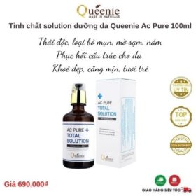 SĂN GIÁ TỐT FULLSIZE DƯỠNG TRẮNG DA VÀ TRANG ĐIỂM THỜI THƯỢNG HÀN QUỐC 45 Tinh chất phục hồi dưỡng da loại bỏ mụn ẩn Queenie Mỹ phẩm Hàn Quốc 100ml