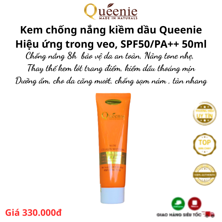 Combo Chăm Sóc Da Trị Nám Collagen Queenie – Bí Quyết Cho Làn Da Trắng Mịn, Rạng Ngời 4 airy moi