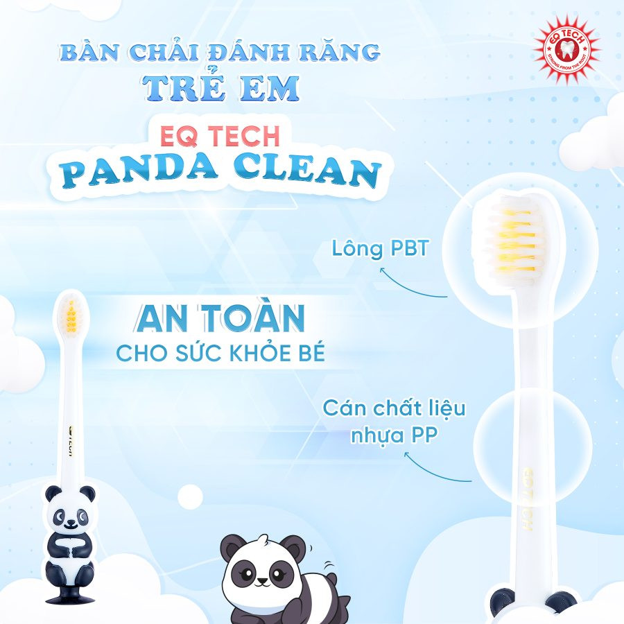 Bàn chải đánh răng trẻ em hình con Gấu EQ Tech Junior Panda Clean 5 Ban Chai Danh Rang Tre Em Hinh Con Gau EQ Tech Junior Panda Clean4