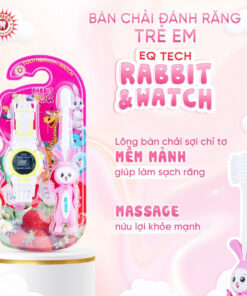 Bo ban chai danh rang tre em hinh con tho dong ho EQ Tech Junior Rabbit Watch5