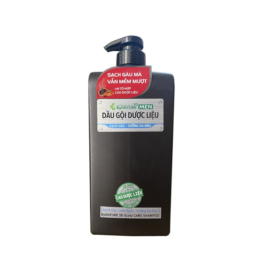 Dầu gội dược liệu ByNATURE MEN Dưỡng da đầu sạch gàu 600g 3 Dau goi duoc lieu ByNATURE MEN Duong da dau sach gau 600g1