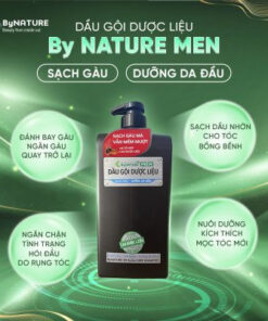 Dầu gội dược liệu ByNATURE MEN Dưỡng da đầu sạch gàu 600g 9 Dau goi duoc lieu ByNATURE MEN Duong da dau sach gau 600g3