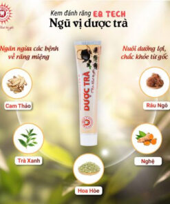 Kem đánh răng EQ Tech Ngũ Vị Dược Trà 100g 13 Kem danh rang EQ Tech Ngu Vi Duoc Tra 100g5