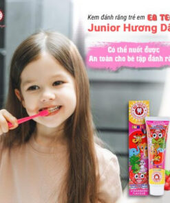 Kem danh rang tre em EQ Tech Junior Strawberry – Dang Gel trong suot 75g3
