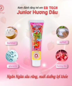 Kem danh rang tre em EQ Tech Junior Strawberry – Dang Gel trong suot 75g4