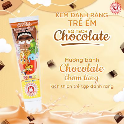 Kem đánh răng trẻ em hương Chocolate 75g 8 Kem danh rang tre em huong Chocolate 75g5