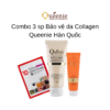 Combo 3 sp Bảo vệ da Collagen Queenie Hàn Quốc