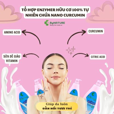 Sữa tắm Dê ByNature Goat Milk 1,2kg 7 Sua tam De ByNature Goat Milk 12kg5