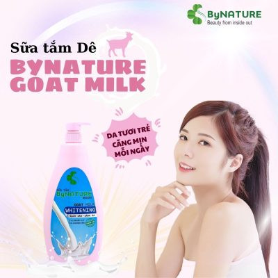 Sữa tắm Dê ByNature Goat Milk 600g 6 Sua tam De ByNature Goat Milk 600g4