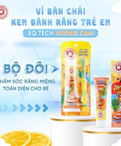 Vỉ bàn chải kem đánh răng trẻ em EQ Tech Junior Orange 9 Vi ban chai kem danh rang tre em EQ Tech Junior Orange2