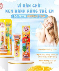 Vỉ bàn chải kem đánh răng trẻ em EQ Tech Junior Orange 11 Vi ban chai kem danh rang tre em EQ Tech Junior Orange4