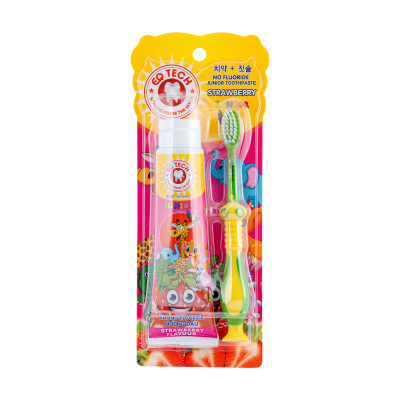 Vỉ bàn chải kem đánh răng trẻ em EQ Tech Junior Strawberry 2 Vi ban chai kem danh rang tre em EQ Tech Junior Strawberry1