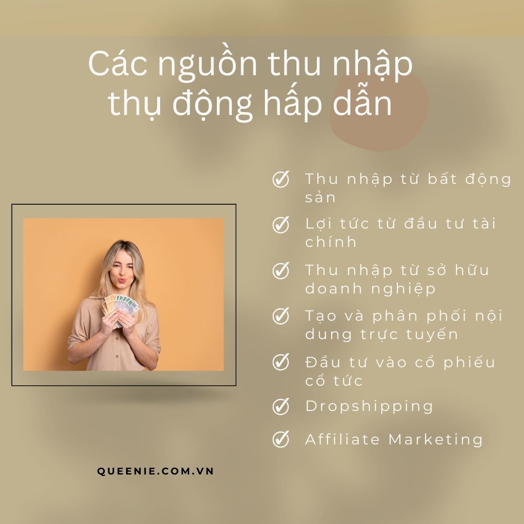 các nguồn thu nhập thụ động hấp dẫn