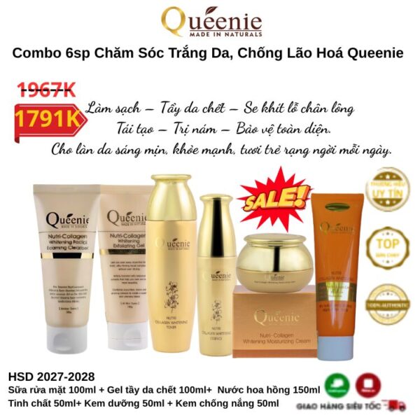 SĂN GIÁ TỐT FULLSIZE DƯỠNG TRẮNG DA VÀ TRANG ĐIỂM THỜI THƯỢNG HÀN QUỐC 7 6duong m