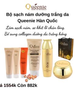 Bộ sạch nám dưỡng trắng da Queenie Hàn Quốc