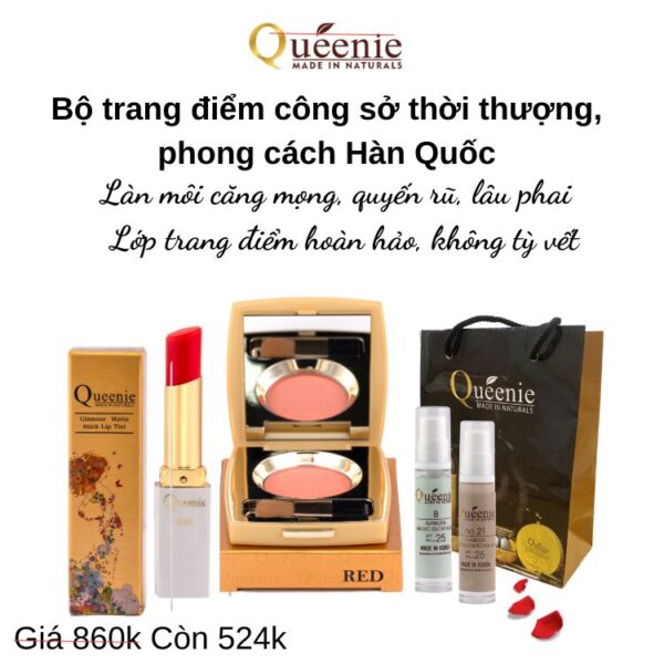 SĂN GIÁ TỐT FULLSIZE DƯỠNG TRẮNG DA VÀ TRANG ĐIỂM THỜI THƯỢNG HÀN QUỐC 39 Bộ trang điểm công sở thời thượng phong cách Hàn Quốc
