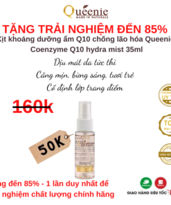 Xịt khoáng dưỡng ẩm Q10 chống lão hóa Queenie Mỹ phẩm Hàn Quốc 120 ml 17 Xit khoang duong am Q10 10ml 2