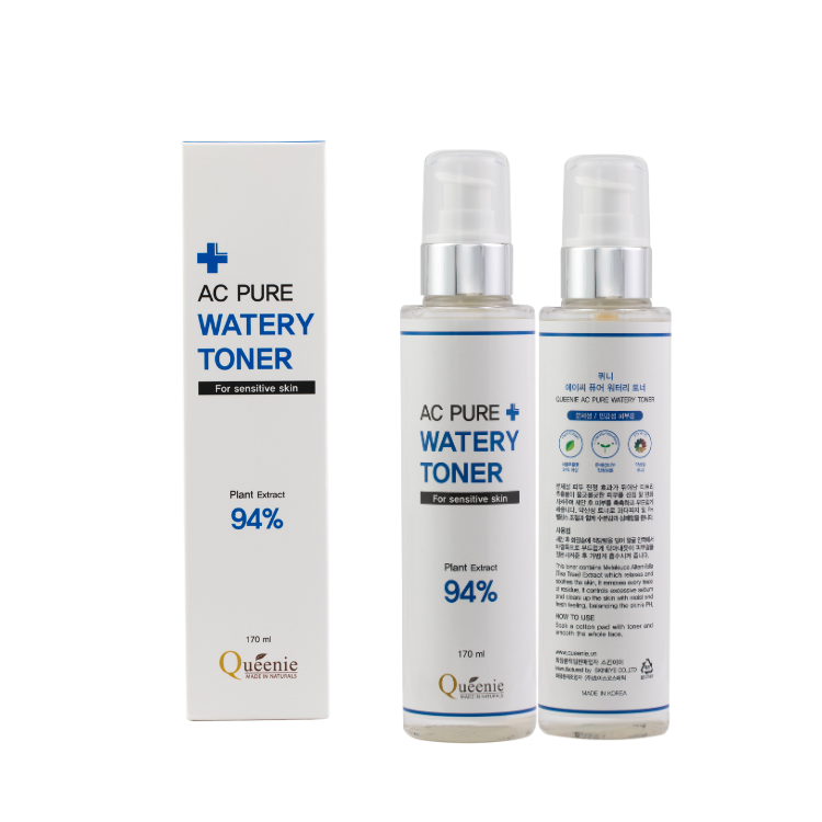 Nước hoa hồng trắng da kiềm dầu Queenie Ac Pure Mỹ phẩm Hàn Quốc 170ml 9 Nuoc hoa hong AC 170ml 7