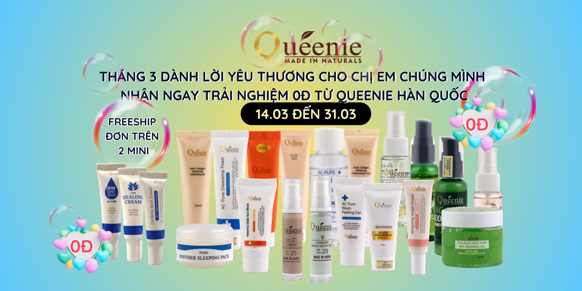 Banner Sale Khuyen mai Giang sinh Nam moi My pham Hien dai Thanh lich Xanh vang 1