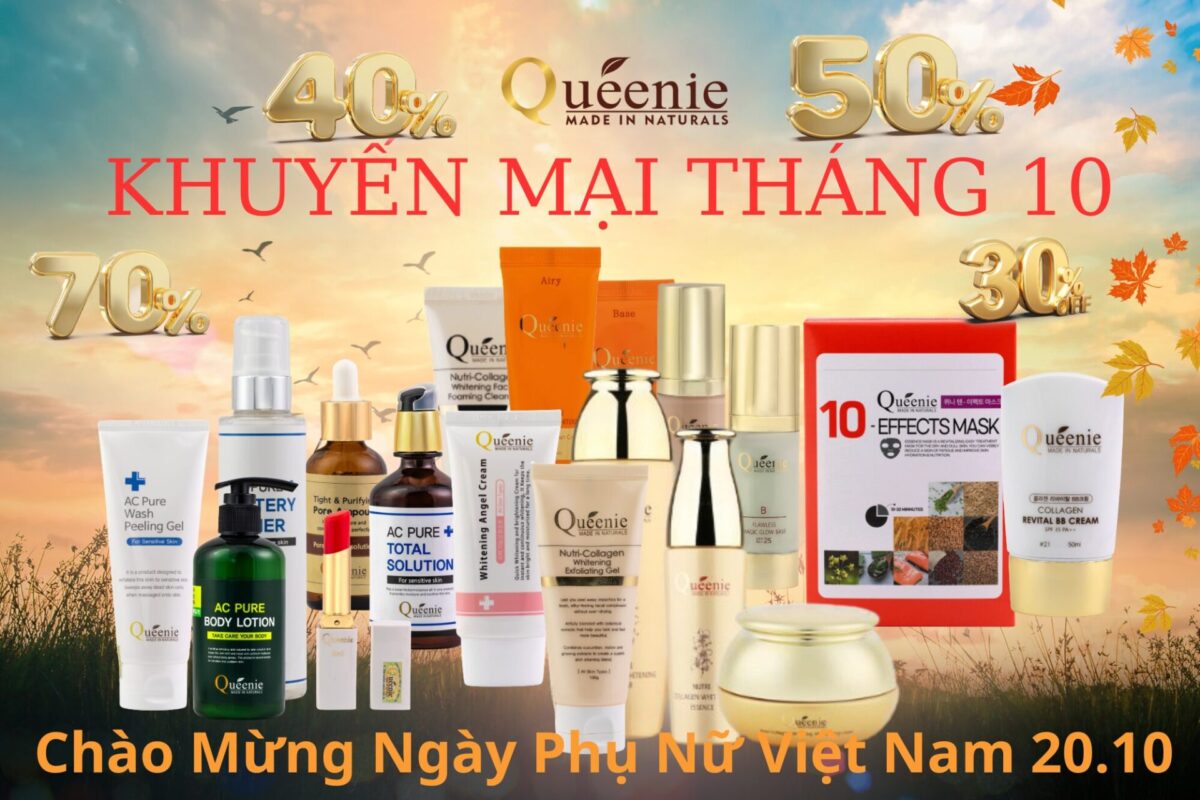 Sua rua mat trang da bo sung Collagen Queenie Han Quoc