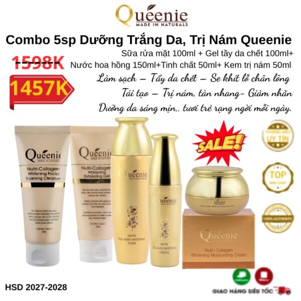 SĂN GIÁ TỐT FULLSIZE DƯỠNG TRẮNG DA VÀ TRANG ĐIỂM THỜI THƯỢNG HÀN QUỐC 16 m5sp duong