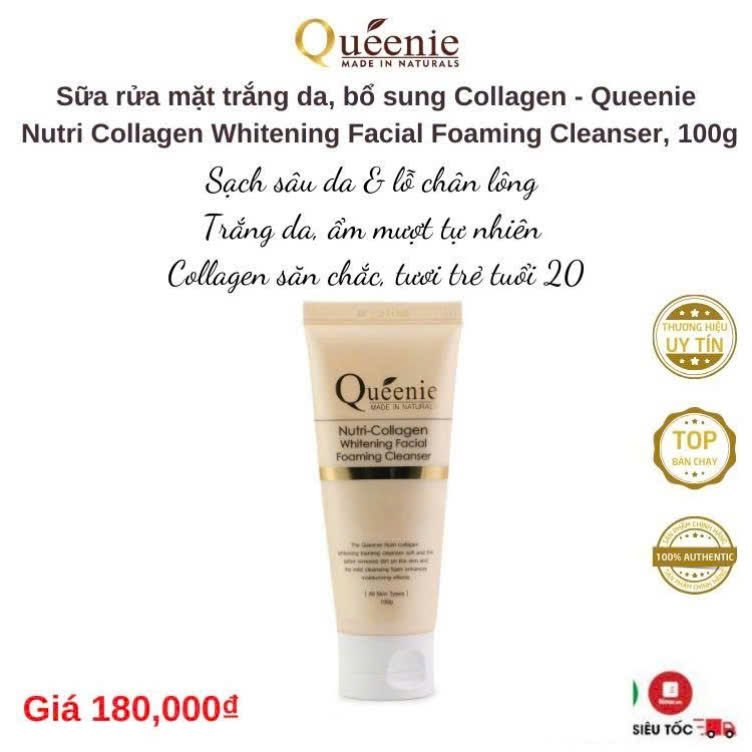 BỘ DƯỠNG TRẮNG COLLAGEN QUEENIE MÃ 123510 5 ma 400012